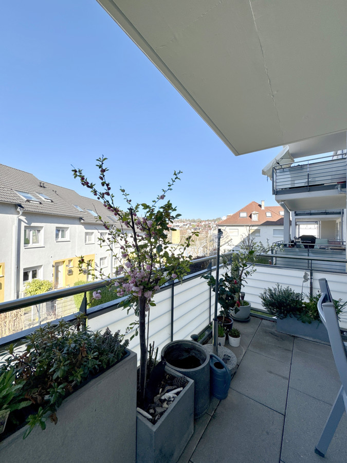 Blick vom Balkon