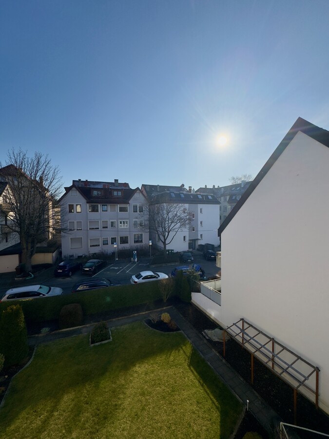 Blick aus dem Schlafzimmer