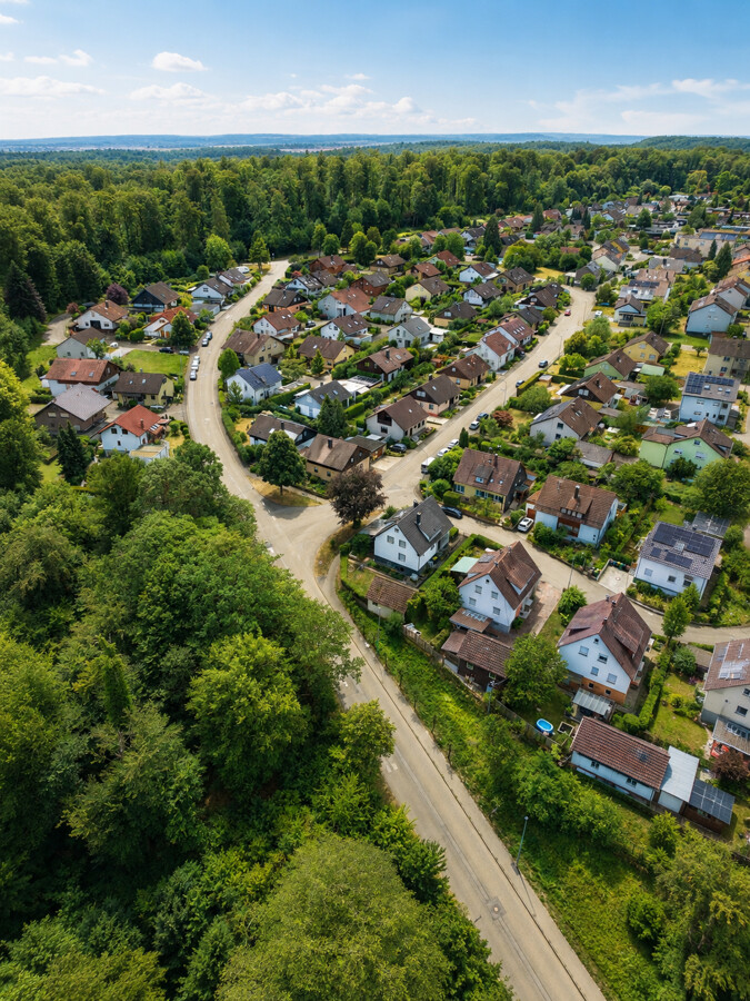 Wohngebiet mit Fernsicht
