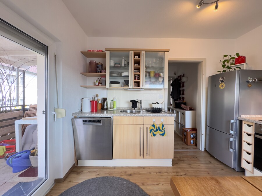 DG "Dachjuhee" Küche mit Balkon 1