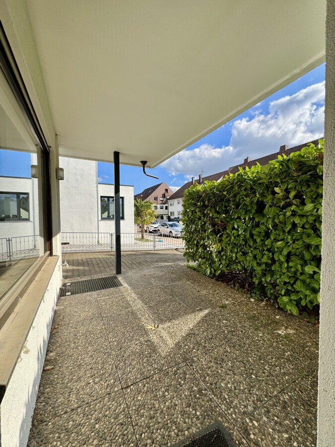 Terrasse an Küchenseite