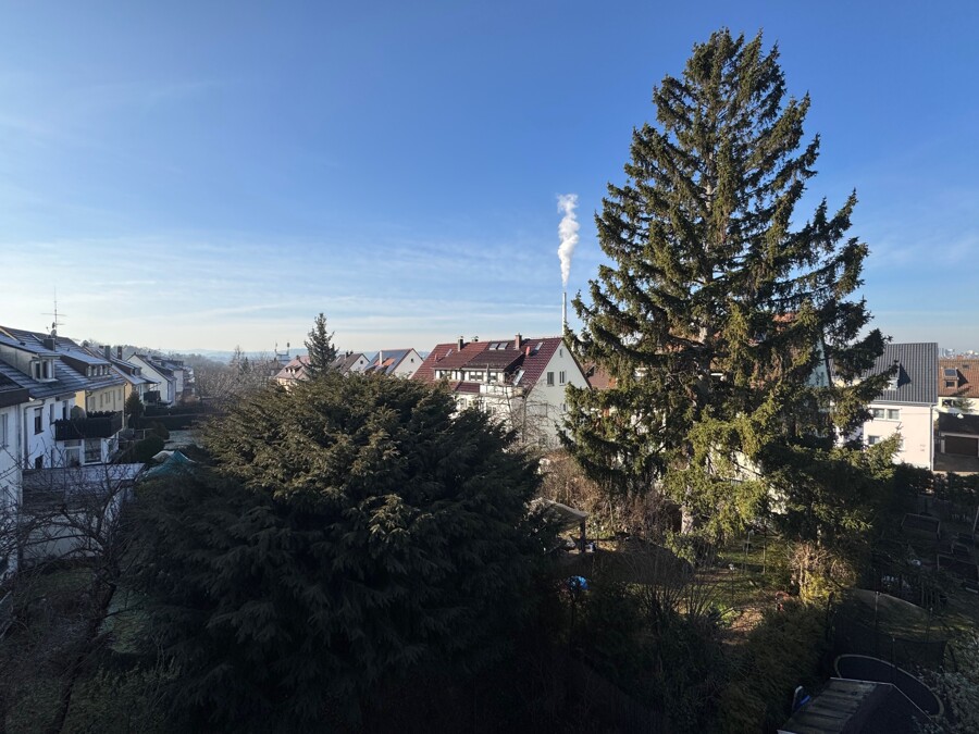 Blick aus dem Kinder-/ Arbeitszimmer