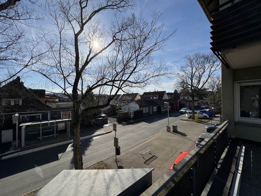 Blick vom Balkon